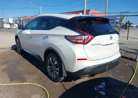2016 Nissan Murano S z USA, uszkodzony, nr VIN 5N1AZ2MH7GN118142